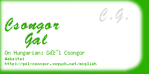 csongor gal business card